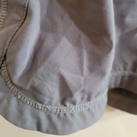 Athleta Ready Set Shorts Medium Blue Gray Athletic Workout - Picture 3 of 5